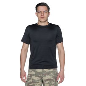 Single Sword Siyah Kısa Kol Microfiber Tşört Askeri Üst İçlik Microfiber Fanila