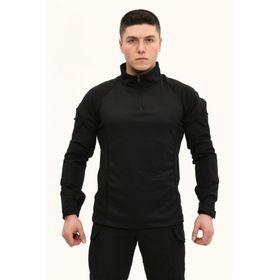 Single Sword Siyah Taktik Combat Operasyon Tşörtü