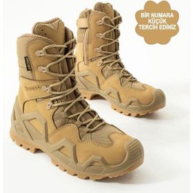 Single Sword SS602 Bej Su Geçirmez Fermuarlı Askeri Unisex Outdoor Bot