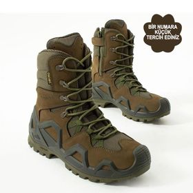 Single Sword SS602 Haki Su Geçirmez Fermuarlı Askeri Unisex Outdoor Bot