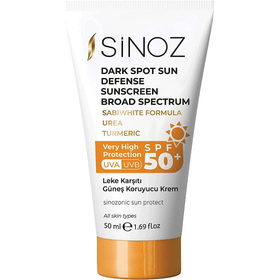 Sinoz 50 ml Spf50+ Leke Karşıtı Güneş Koruyucu Krem