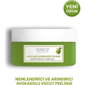 Sinoz Avocado Bomb Nemlendirici ve Arındırıcı 300 gr Vücut Peelingi