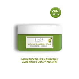 Sinoz Avocado Bomb Nemlendirici ve Arındırıcı 300 gr Vücut Peelingi