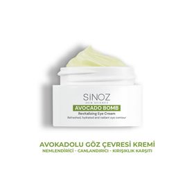 Sinoz Avokado Bomb 15 ml Nemlendirici Canlandırıcı Kırışıklık Karşıtı Göz Çevresi Bakım Kremi