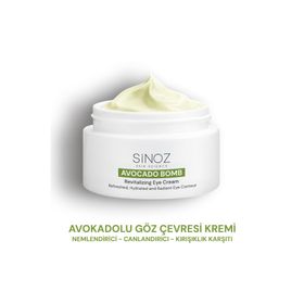 Sinoz Avokado Bomb 15 ml Nemlendirici Canlandırıcı Kırışıklık Karşıtı Göz Çevresi Bakım Kremi