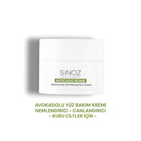 Sinoz Avokado Bomb 50 ml Kuru Ciltler için Nemlendirici ve Canlandırıcı Yüz Bakım Kremi