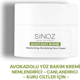 Sinoz Avokado Bomb 50 ml Kuru Ciltler için Nemlendirici ve Canlandırıcı Yüz Bakım Kremi