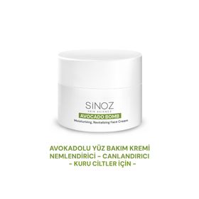Sinoz Avokado Bomb 50 ml Kuru Ciltler için Nemlendirici ve Canlandırıcı Yüz Bakım Kremi