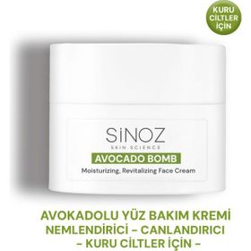 Sinoz Avokado Bomb 50 ml Kuru Ciltler için Nemlendirici ve Canlandırıcı Yüz Bakım Kremi