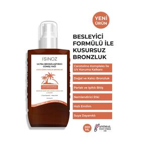 Sinoz Kusursuz Bronzlaştırıcı 200 ml Güneş Yağı Spreyi