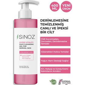 Sinoz Normal Ciltler İçin 400 ml Yüz Temizleme Jeli