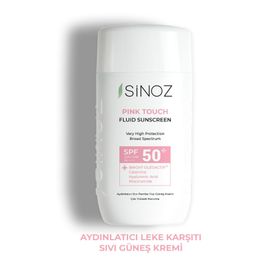 Sinoz Pink Touch Aydınlatıcı SPF50+ 50 ml Sıvı Yüz Güneş Kremi