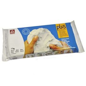 Sio2 Plus Hava ile Kuruyan Beyaz 1 kg Seramik Hamuru Kili