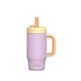 Sipnjoy HandleHug 550 ml Lila Tumbler Pipetli Çocuk Termos