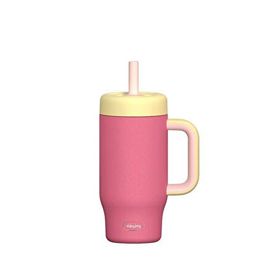 Sipnjoy HandleHug 550 ml Pembe Tumbler Pipetli Çocuk Termos