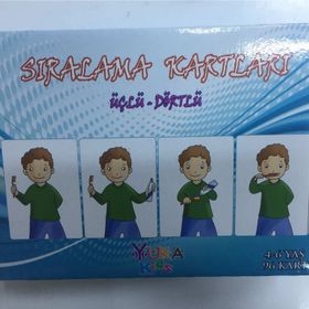 Sıralama Kartları 3’lü - 4’lü - 6 Yaş