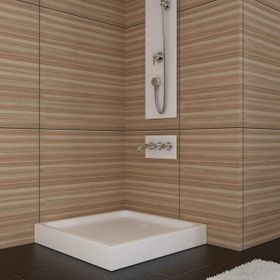 Sırduş 100x100x12 cm Kare Monoblok Duş Teknesi