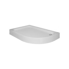 Sırduş 100x80x12 cm Asimetrik Monoblok Sol Duş Teknesi