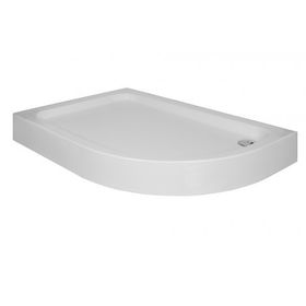 Sırduş 100x80x12 cm Asimetrik Monoblok Sol Duş Teknesi
