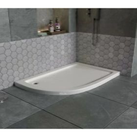 Sırduş 100x90x6 cm Asimetrik Sol Flat Duş Teknesi