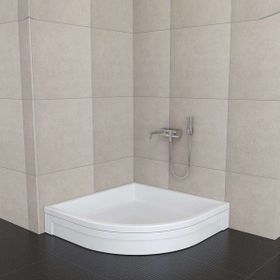 Sırduş 120x120x16 cm Oval Panelli Duş Teknesi