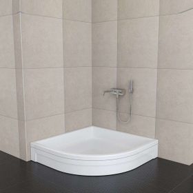 Sırduş 120x120x16 cm Oval Panelli Duş Teknesi