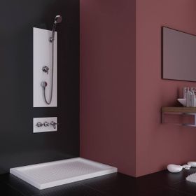 Sırduş 120x80x6 cm Diktörtgen Flat Duş Teknesi