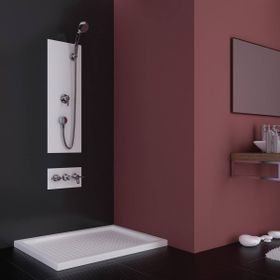 Sırduş 120x80x6 cm Diktörtgen Flat Duş Teknesi