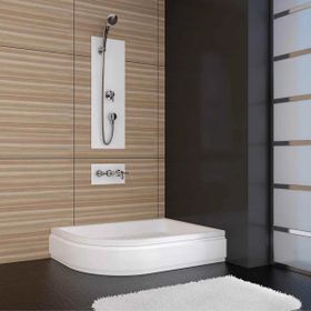 Sırduş 120x90x6 cm Asimetrik Sağ Flat Duş Teknesi
