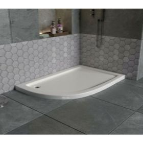 Sırduş 120x90x6 cm Asimetrik Sol Flat Duş Teknesi
