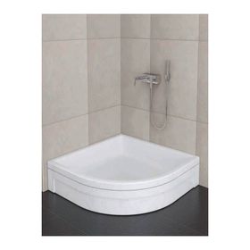 Sırduş 80x80x16 cm Oval Panelli Duş Teknesi