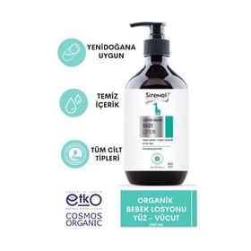 Sirenol 250 ml Organik Bebek Losyonu