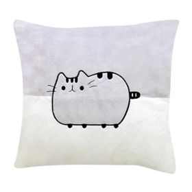Şirin 30 cm Gri Kedi Figürlü Yastık