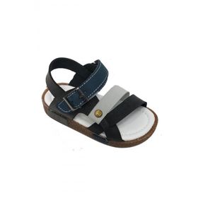 Şirin Bebe 2331B Beyaz Lacivert Ortopedik Bebek Çocuk Sandalet