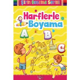 Şirin Boyama Serisi - Harflerle Boyama - Kolektif