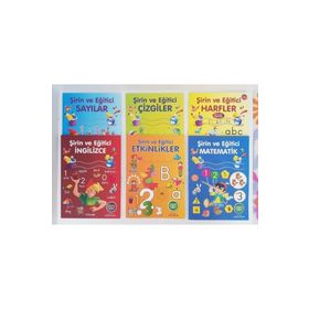 Şirin ve Eğitici Okul Öncesi Anaokulu Eğitim Seti 6 Kitap - Parıltı Yayıncılık