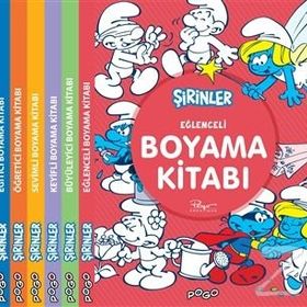 Şirinler Boyama Kitapları Seti-6 Kitap Takım - Kolektif