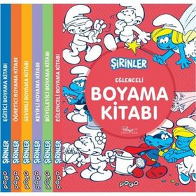 Şirinler Boyama Kitapları Seti-6 Kitap Takım - Kolektif