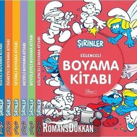 Şirinler Boyama Kitapları Seti-6 Kitap Takım - Kolektif