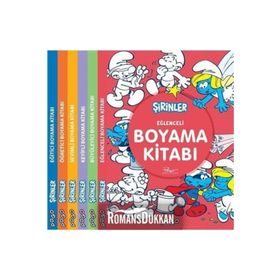 Şirinler Boyama Kitapları Seti-6 Kitap Takım - Kolektif