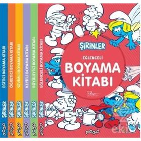 Şirinler Boyama Kitapları Seti-6 Kitap Takım - Kolektif