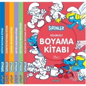 Şirinler Boyama Kitapları Seti-6 Kitap Takım - Kolektif