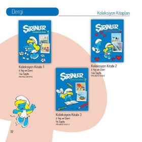 Şirinler Koleksiyon Kitapları Seti 3 Kitap