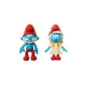 Şirinler Şirin Baba ve Smurfwillow 2'li Figür Set