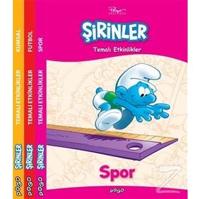 Şirinler Temalı Aktiviteler Seti-3 Kitap Takım - Kolektif