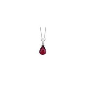 Sirius 0702P0006 Pırlanta ve Drop Garnet Taşlı Kolye