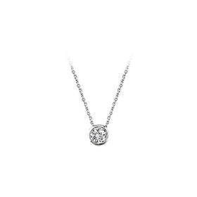 Sirius 0704P0165 F Renk 0,12 Karat Pırlanta Tektaş Yuvarlak Kolye