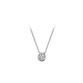 Sirius 0704P0165 F Renk 0,12 Karat Pırlanta Tektaş Yuvarlak Kolye