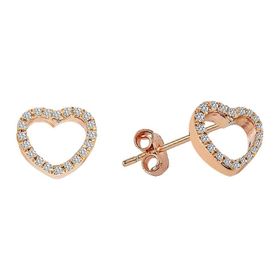 Sirius 0705E0026 Pırlanta Taşlı Amor Kalp Küpe