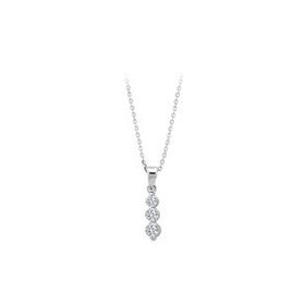Sirius 0707P0013 G Renk 0,26 Karat Pırlanta Tria Kolye